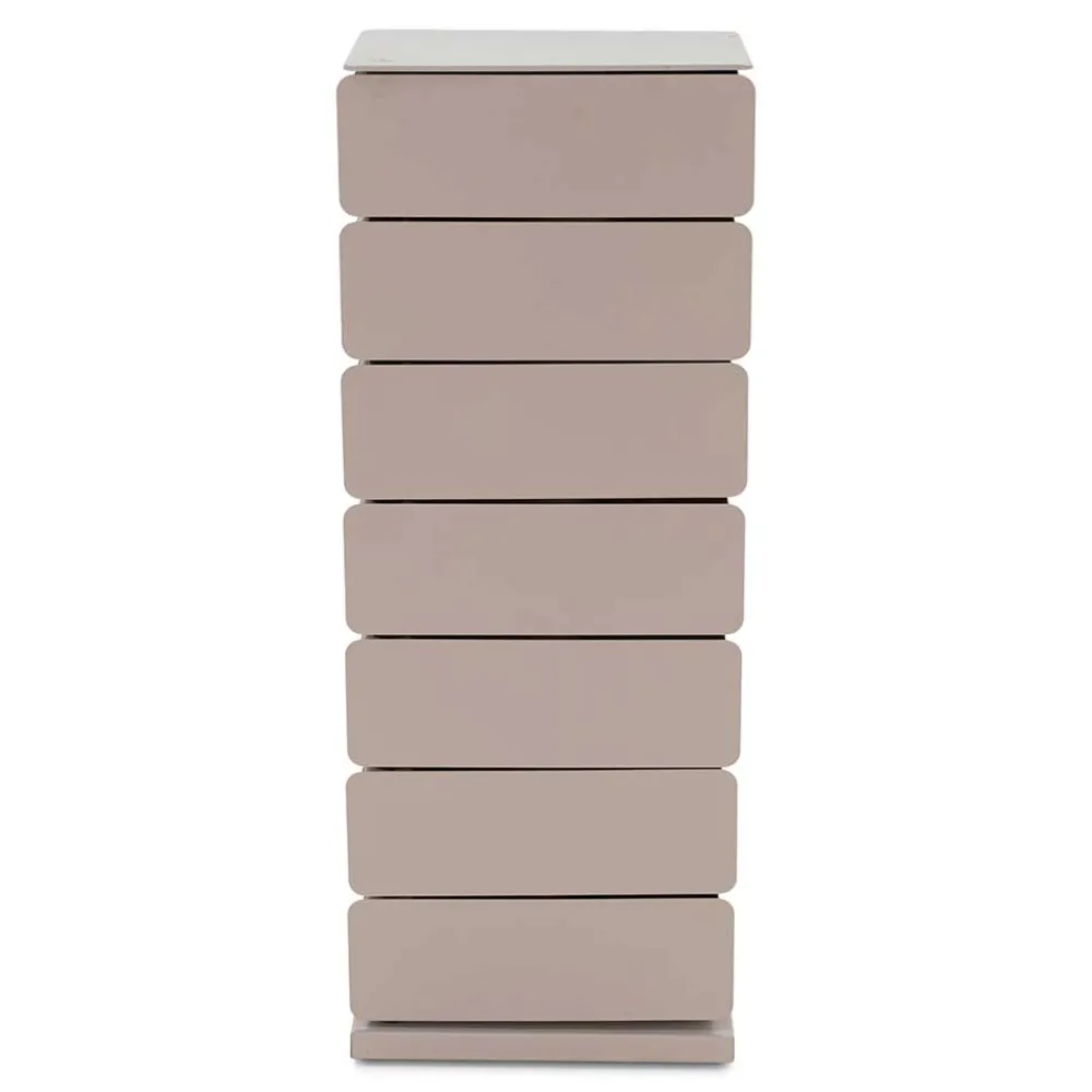 Wohnen Design Hochkommode aus Stahl in Taupe - Ciranda