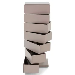 Wohnen Design Hochkommode aus Stahl in Taupe - Ciranda