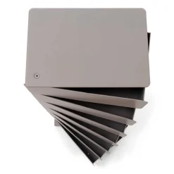 Wohnen Design Hochkommode aus Stahl in Taupe - Ciranda