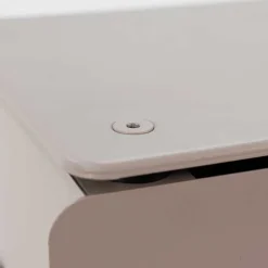 Wohnen Design Hochkommode aus Stahl in Taupe - Ciranda