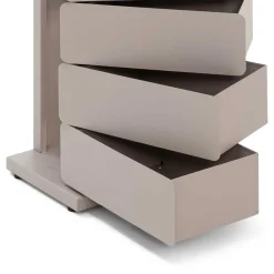 Wohnen Design Hochkommode aus Stahl in Taupe - Ciranda