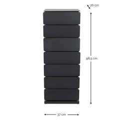 Wohnen Design Hochkommode aus Stahl in Taupe - Ciranda