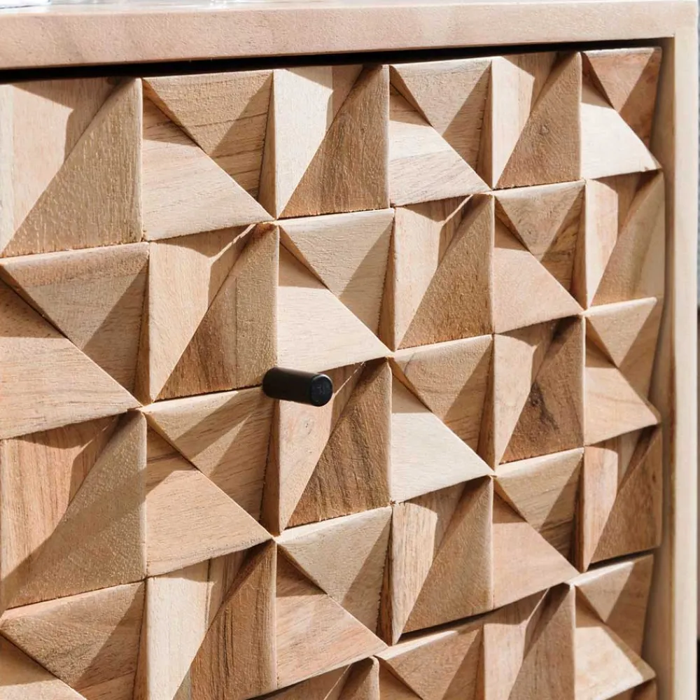 Wohnen Landhausmöbel|Kommoden*Design Holz Nachtkommode aus Akazie - Liniavo