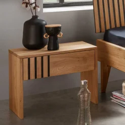 Wohnen Betten|Betten*Design Holzbett aus Wildeiche Massivholz - Manarola I