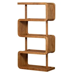 Wohnen Esszimmerregale|Wohnzimmer-Regale*Design Holzregal aus Akazie Massivholz - Selrito