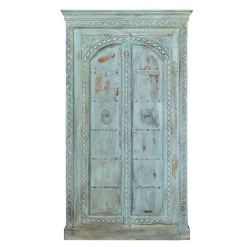 Wohnen Design Holzschrank in Türkis - Francys