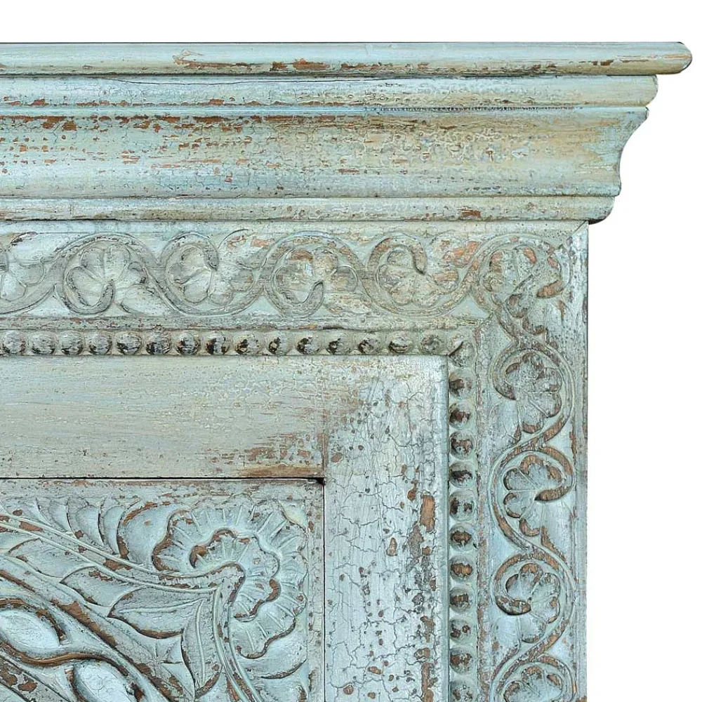 Wohnen Design Holzschrank in Türkis - Francys