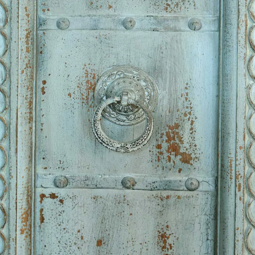 Wohnen Design Holzschrank in Türkis - Francys