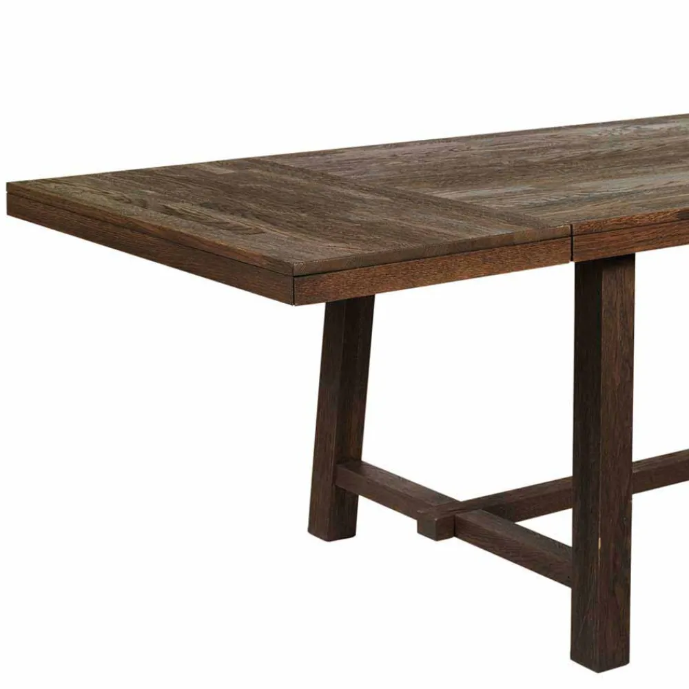 Wohnen Massivholzmöbel|Küchentische*Design Holztisch aus Eiche dunkel lackiert und gebürstet - Vedraza