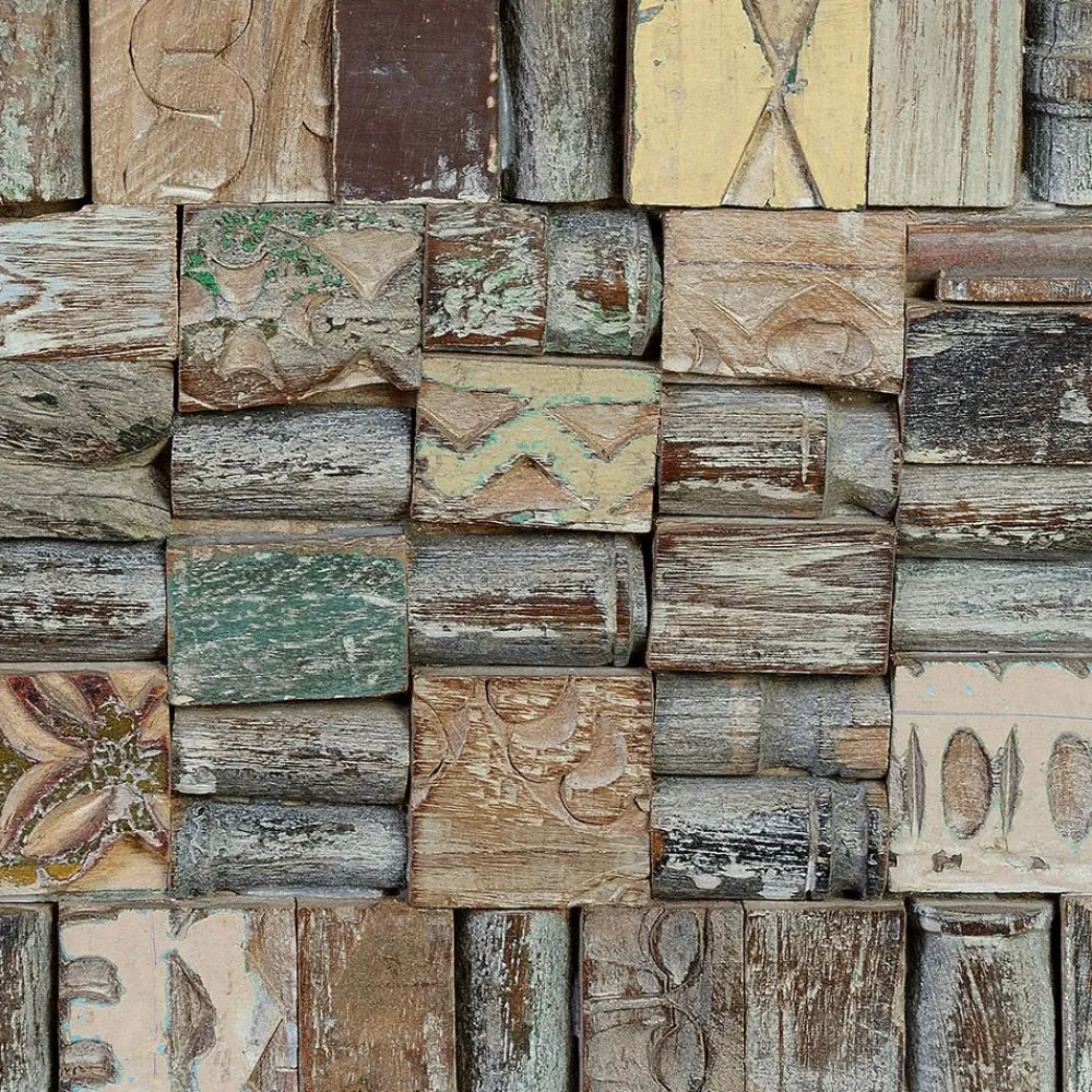 Wohnen Boho Style Möbel|Holztruhen*Design Holztruhe mit flachem Deckel - Gregoriana