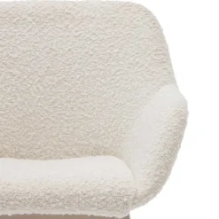 Kinder Wohnen Design Kinderstühle in Weiß Boucle - Betty (2er Set)