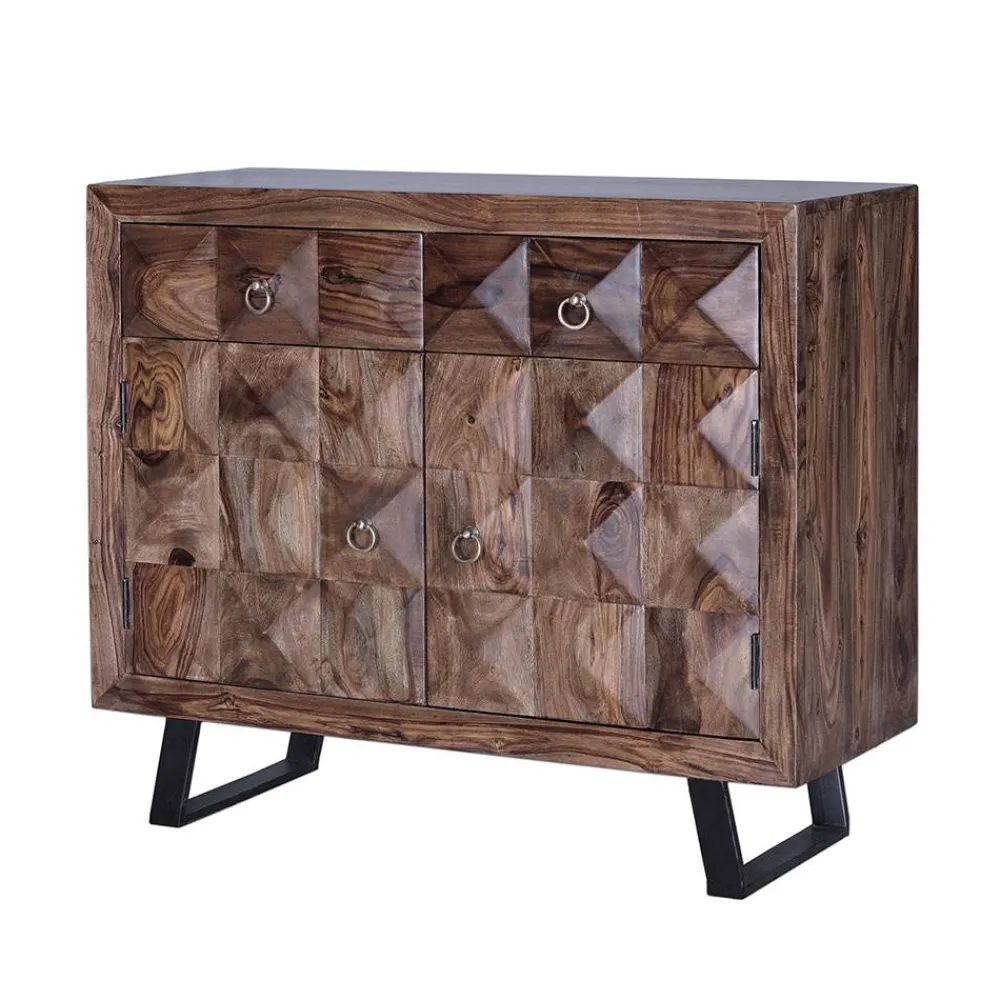 Wohnen Design Kombi-Kommode aus massivem Rosenholz - Christoma