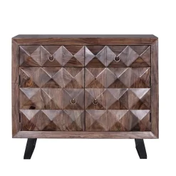 Wohnen Design Kombi-Kommode aus massivem Rosenholz - Christoma