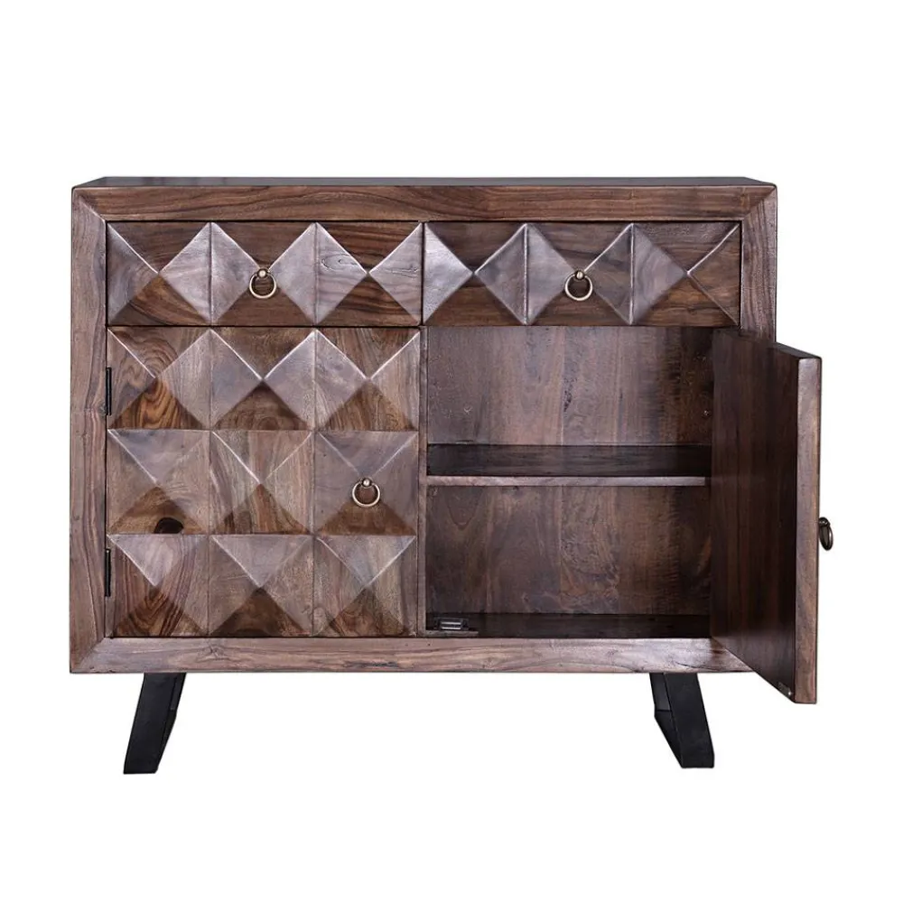 Wohnen Design Kombi-Kommode aus massivem Rosenholz - Christoma