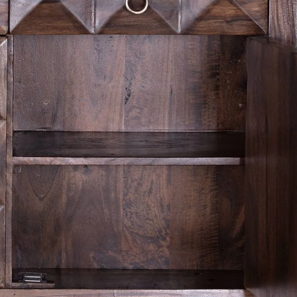 Wohnen Design Kombi-Kommode aus massivem Rosenholz - Christoma