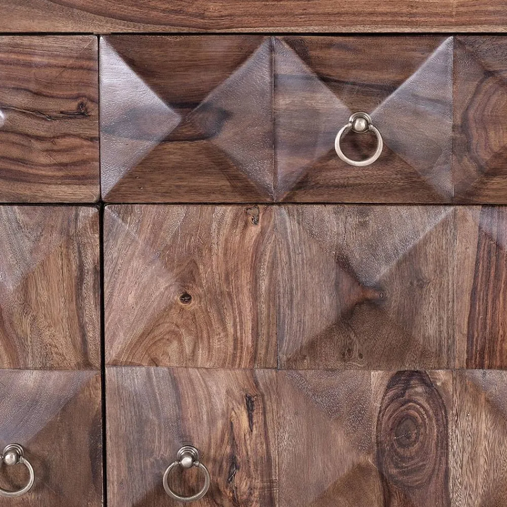 Wohnen Design Kombi-Kommode aus massivem Rosenholz - Christoma