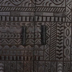 Wohnen Design Kombi-Kommode in Walnuss Braun - Solu