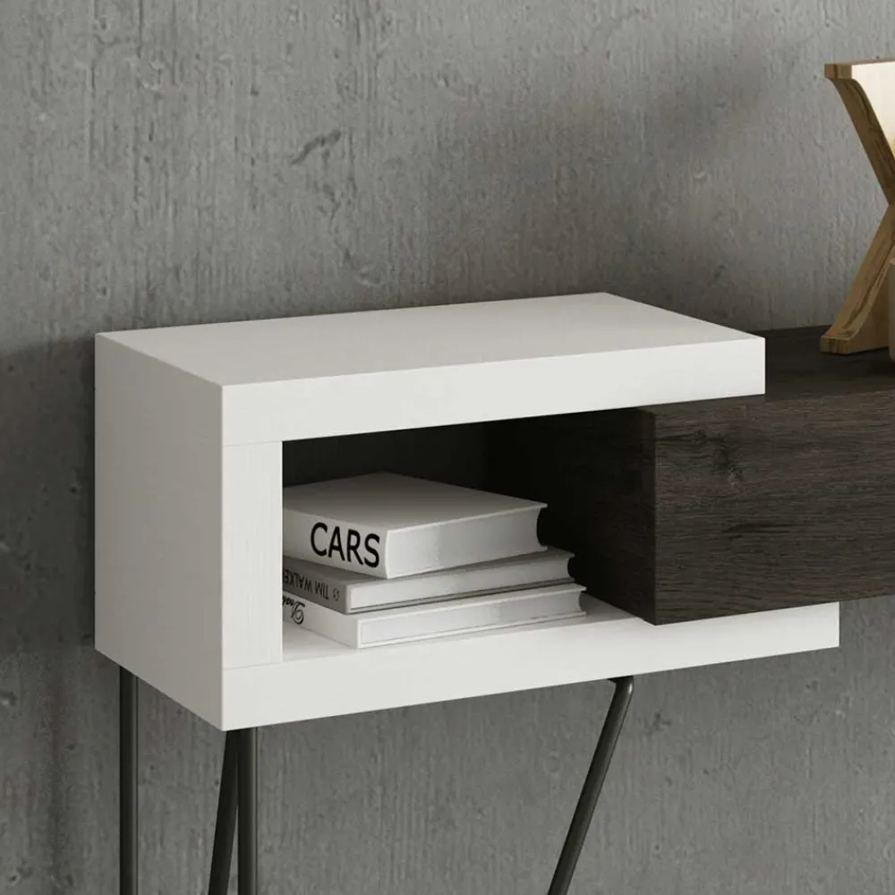 Wohnen Schwarze Möbel|Weiße Möbel*Design Konsolentisch & Spiegel Set - Elburg (zweiteilig)