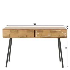 Wohnen Schminktische*Design Konsolentisch mit zwei Schubladen - Tomya