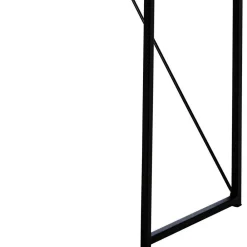 Wohnen Design Konsolentisch mit Schwarzglas Platte - Burano