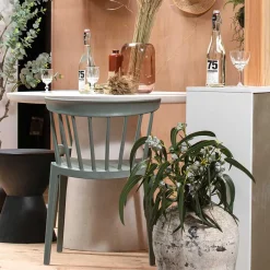 Wohnen Küchenstühle|Esszimmerstühle*Design Kunststoff Stuhl in Hellgrün - Dave (2er Set)