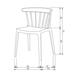 Wohnen Küchenstühle|Esszimmerstühle*Design Kunststoff Stuhl in Hellgrün - Dave (2er Set)