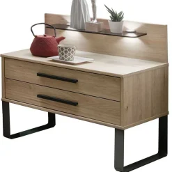 Wohnen Design Loft Bett mit Nachttischen - Licruva (dreiteilig)