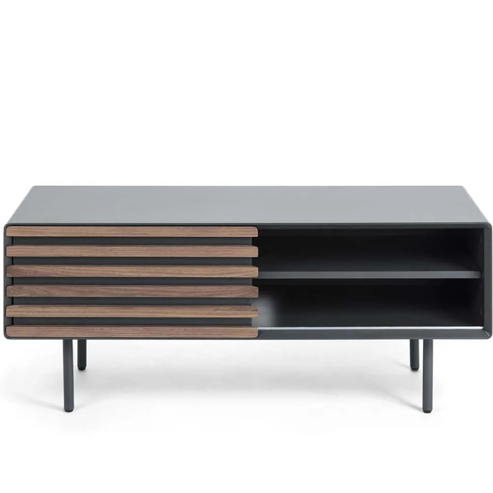 Wohnen Design Lowboard für Fernseher Trupea in Dunkelgrau