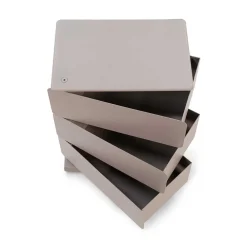 Wohnen Schuhschränke*Design Metallkommode in Taupe - Dolomiti