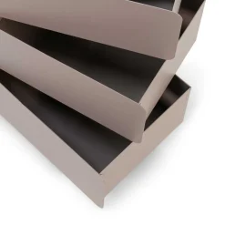 Wohnen Schuhschränke*Design Metallkommode in Taupe - Dolomiti