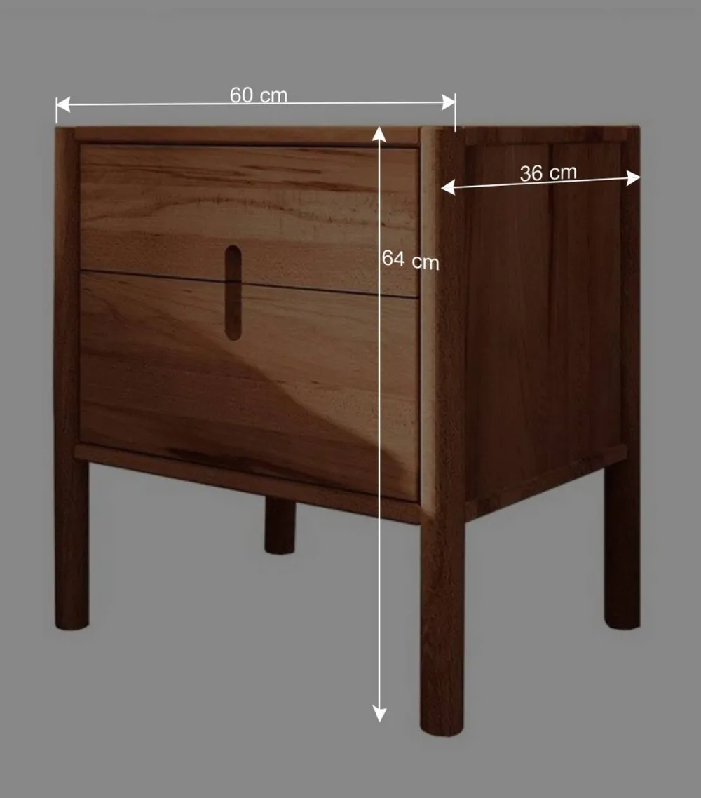 Wohnen Nachttische|Kommoden*Design Nachtkommode 60x64x36 - Indrya