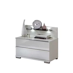 Wohnen Nachttische*Design Nachtkonsole Donpiave in Weiß