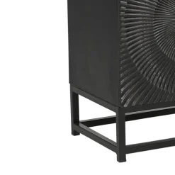 Wohnen Design Nachtschrank in Schwarz und Gold - Oglio