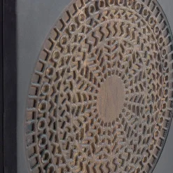 Wohnen Nachttische*Design Nachtschrank mit Mandala Schnitzerei - Synessa