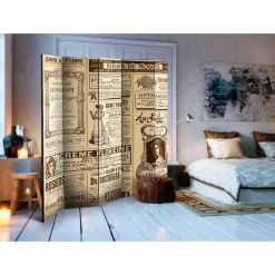 Wohnen Wohnzimmer-Regale|Paravents*Design Nostalgie Paravent Vintage Werbung - Emjan