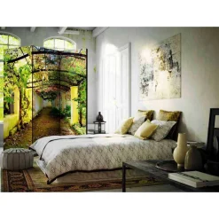 Wohnen Paravents|Wohnzimmer-Regale*Design Paravent Laubengang im Garten - Sulliva