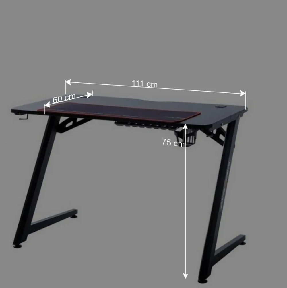 Wohnen Bürotische*Design PC Computertisch in Schwarz - Aribert