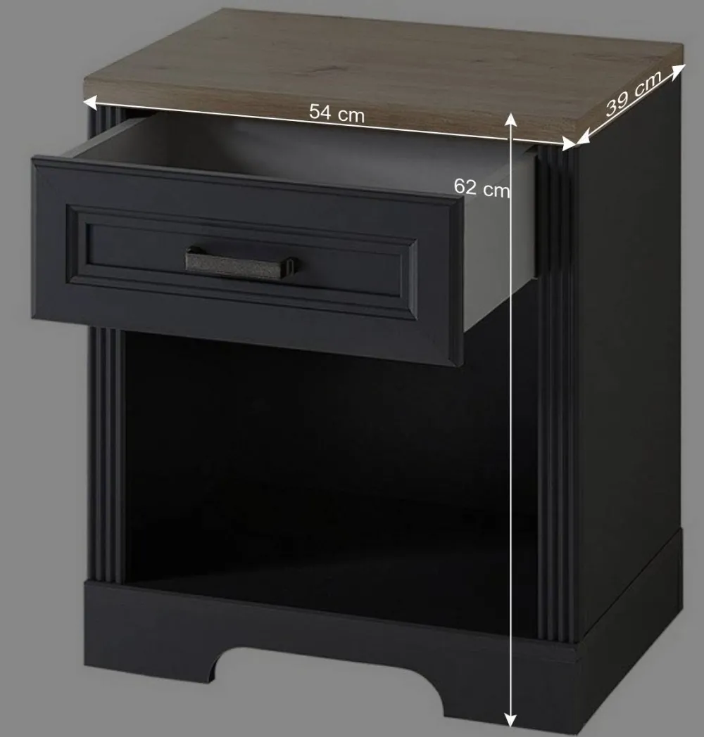 Wohnen Design PC Tisch mit Rollcontainer - Joe (zweiteilig)