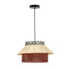 Wohnen Rattanmöbel|Lampen & Leuchten*Design Pendelleuchte aus Raffia Bast Geflecht - Endjos
