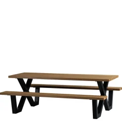 Wohnen Design Picknick-Tisch aus Abachi Holz Natur - Melinda