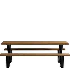 Wohnen Design Picknick-Tisch aus Abachi Holz Natur - Melinda
