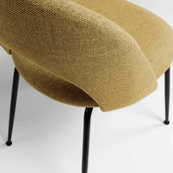 Wohnen Küchenstühle|Esszimmerstühle*Design Polsterstühle in Gelb - Veneziana (4er Set)