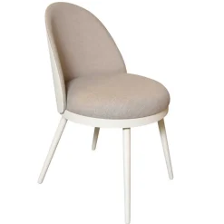 Wohnen Design Polsterstuhl in Weiß Beige - Grandios