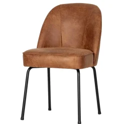 Wohnen Braune Möbel|Retro Möbel*Design Recyclingleder Stuhl in Braun - Kegadamo (2er Set)