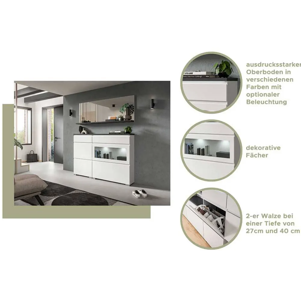 Wohnen Esszimmerregale|Wohnzimmer-Regale*Design Regal für Schuhe mit LED - Dany