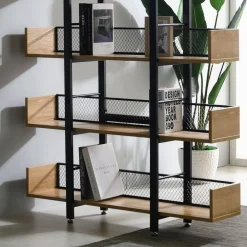 Wohnen Büro-Raumteiler|Esszimmerregale*Design Regal mit fünf Böden - Gonya