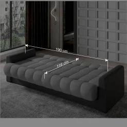 Wohnen Schlafsofas*Design Schlafcouch mit Bonell Federkern - Forjan