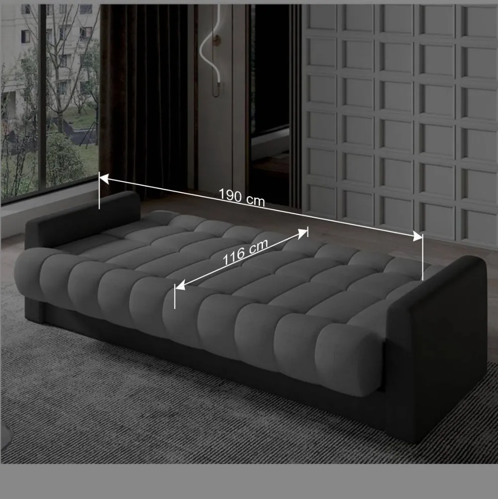 Wohnen Schlafsofas*Design Schlafcouch mit Bonell Federkern - Forjan