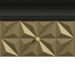 Wohnen Design Schminktisch in Schwarz und Gold - Madrilena