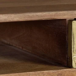 Wohnen Naturholzmöbel|Jugendzimmertische*Design Schreibtisch aus Mangoholz und Metall - Filurina